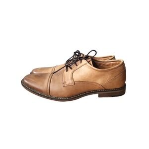 J75 By Jump Mens Paulson Lace Dress Shoes Tan Leather Size 12 US.